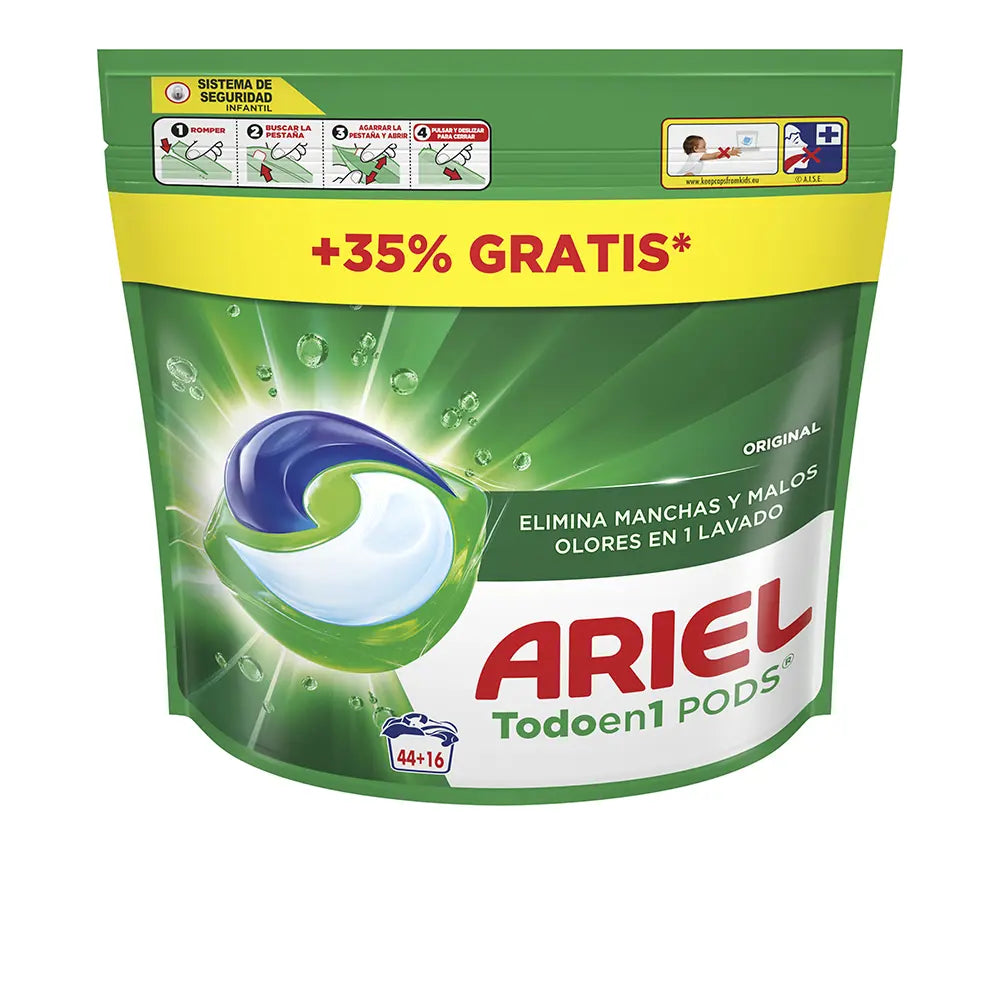 ARIEL PODS ORIGINAL detergente 60 cápsulas