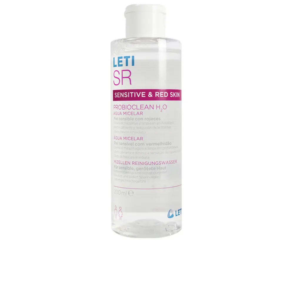 Água micelar LETISR SENSITIVE & RED SKIN PROBIOCLEAN H2O 200 ml