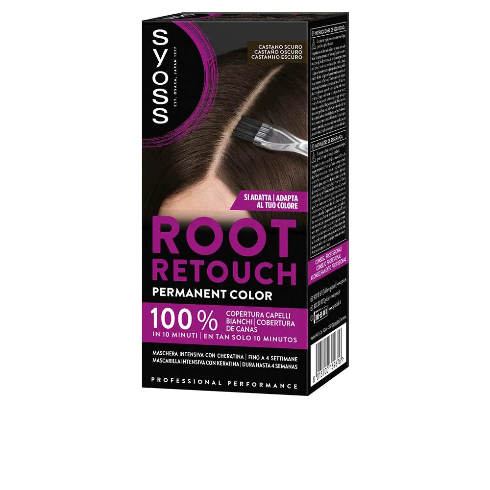SYOSS-ROOT RETOKCH máscara para retoque de raiz #CastanhoEscuro 1 unidade-DrShampoo - Perfumaria e Cosmética
