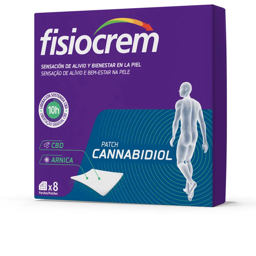 Adesivos de canabidiol FISIOCREM, 8 unidades