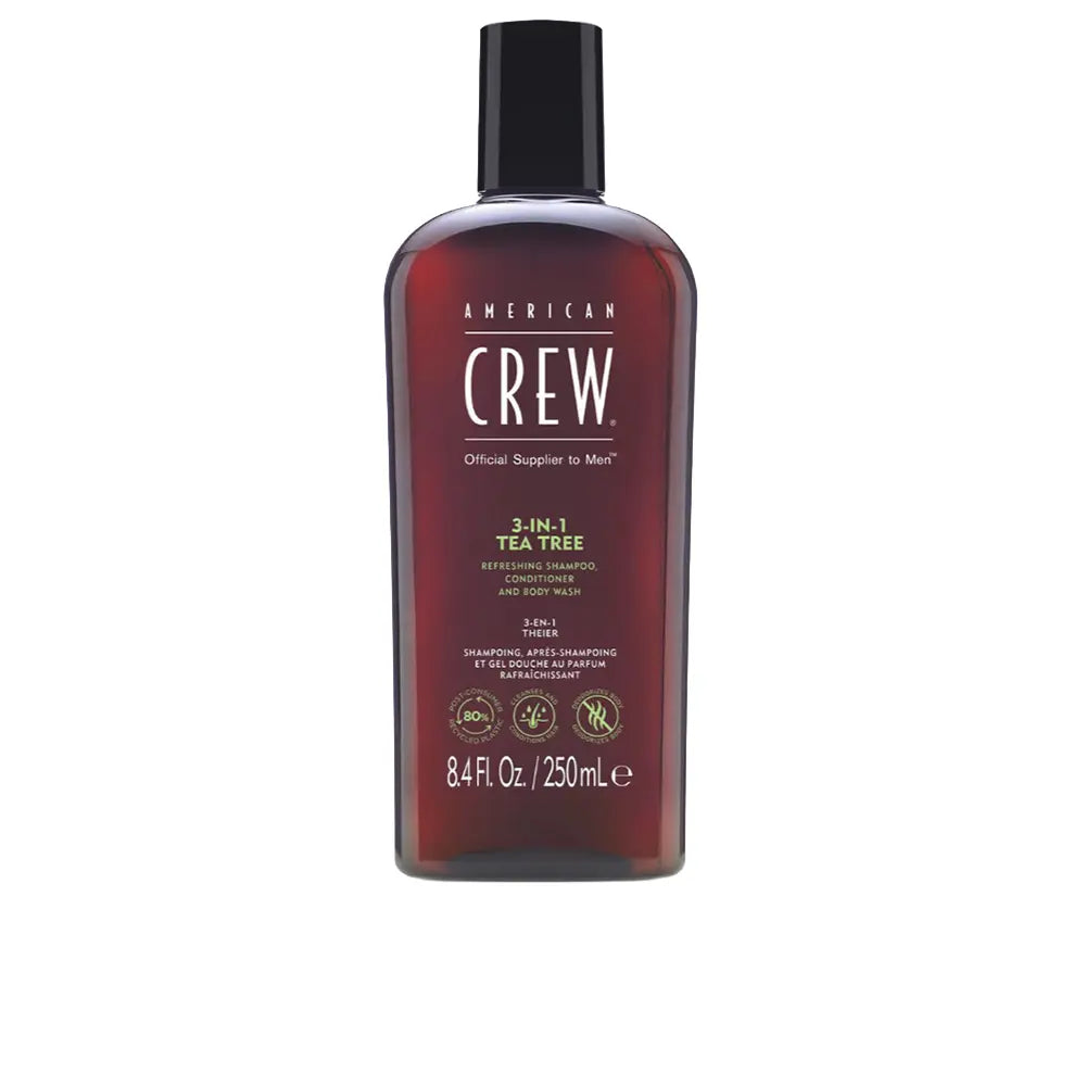 AMERICAN CREW-TEA TREE 3 in 1 shampoo, conditioner and body wash 250 ml-DrShampoo - Perfumaria e Cosmética