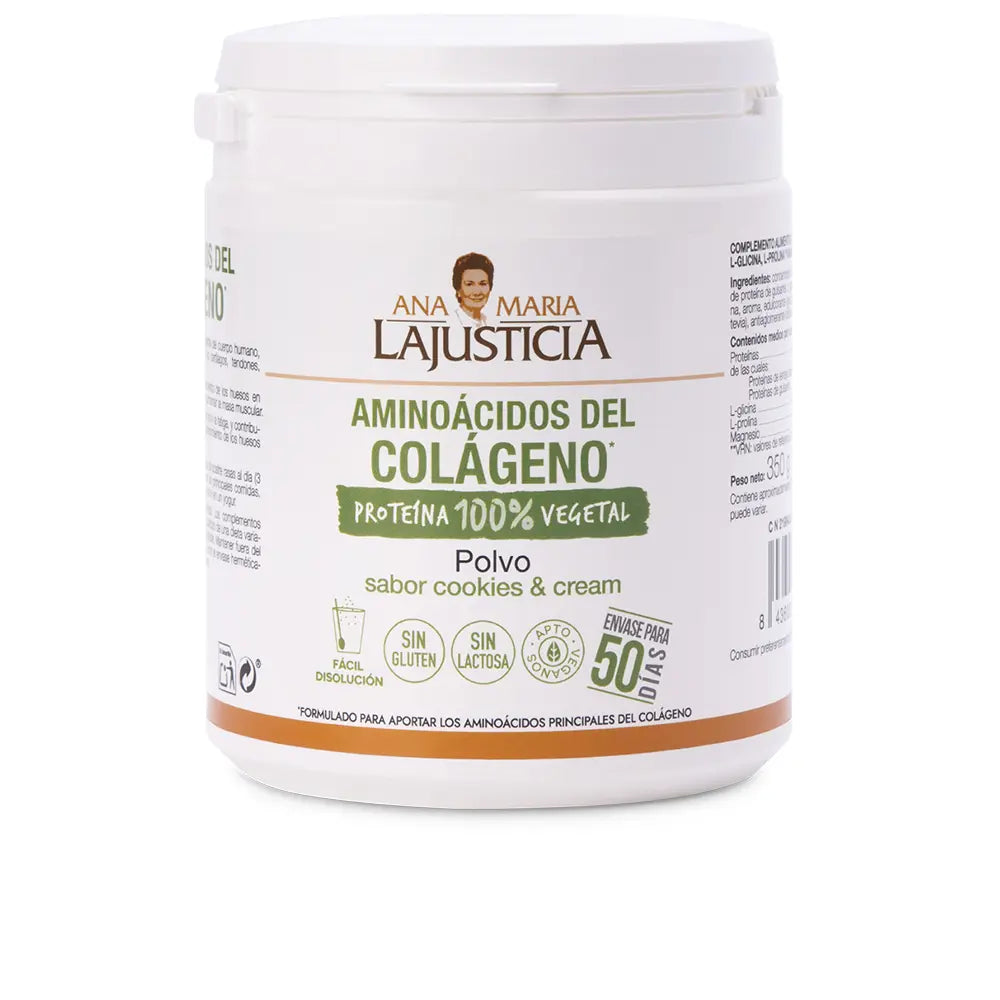 ANA MARÍA LAJUSTICIA-Pó de Aminoácidos de Colágeno Cookies Cream 350g-DrShampoo - Perfumaria e Cosmética