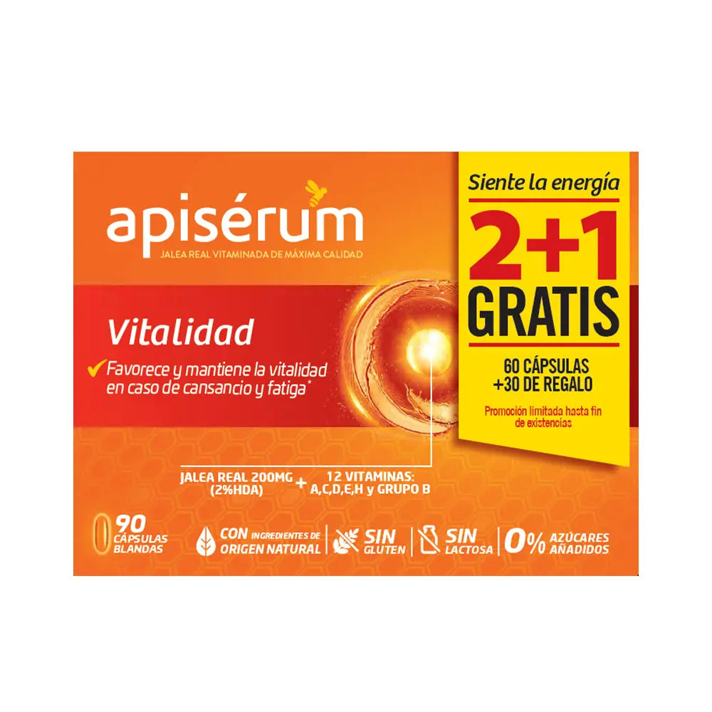 APISERUM-APISÉRUM VITALITY 90 cápsulas-DrShampoo - Perfumaria e Cosmética