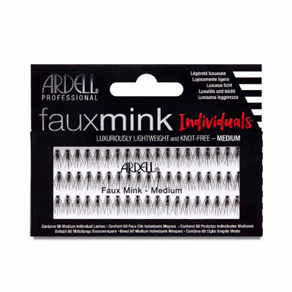 ARDELL-FAUX MINK pestanas individuales negras medium 1 u-DrShampoo - Perfumaria e Cosmética