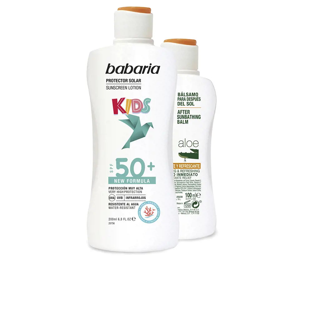 BABARIA-SOLAR INFANTIL SPF50+ LEITE LOTE 2 pz-DrShampoo - Perfumaria e Cosmética