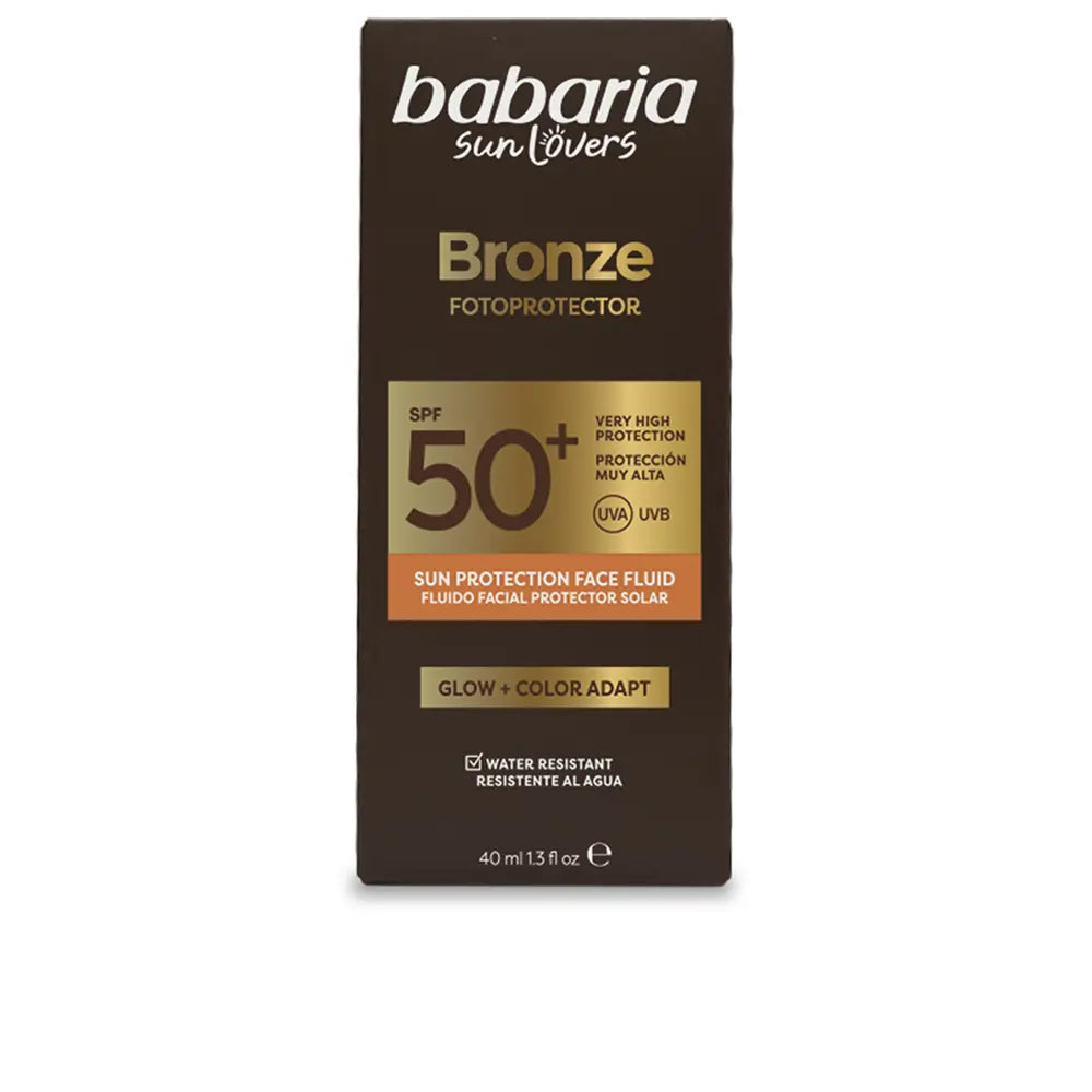 BABARIA-SUN LOVERS BRONZE fluido solar facial SPF50+ 40 ml-DrShampoo - Perfumaria e Cosmética