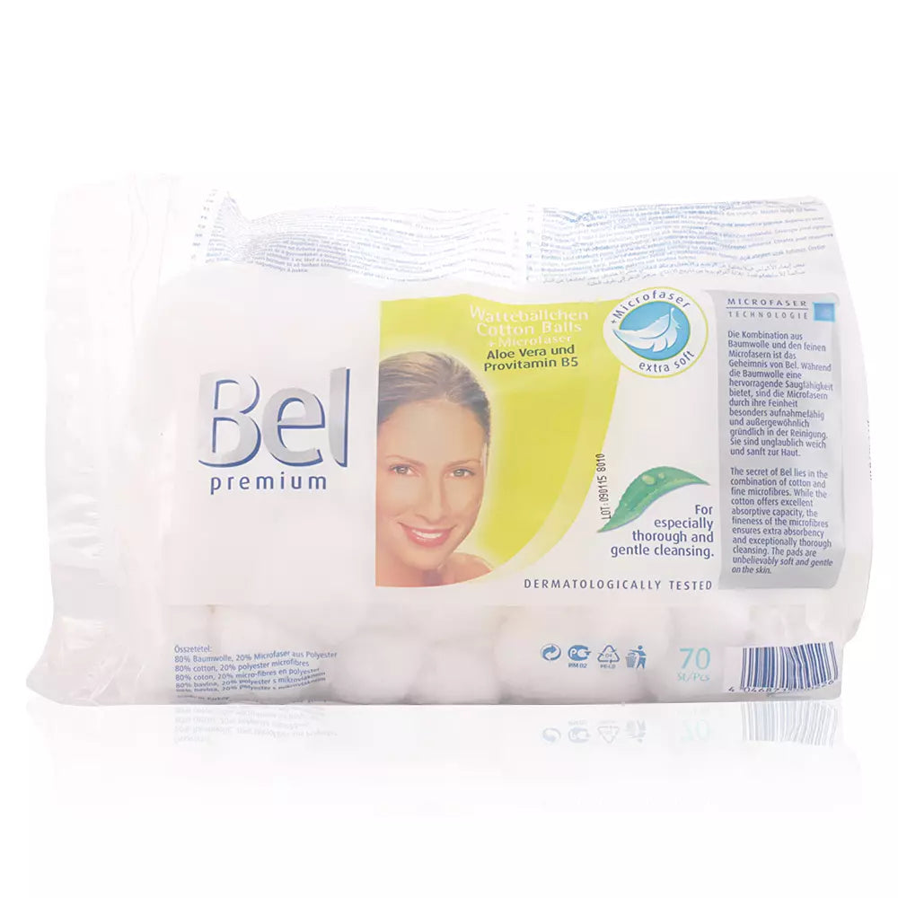BEL-Bolas de algodão BEL PREMIUM 70 unid.-DrShampoo - Perfumaria e Cosmética
