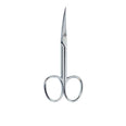 Manicure TESOURAS peles cromadas curvas 1 unid.