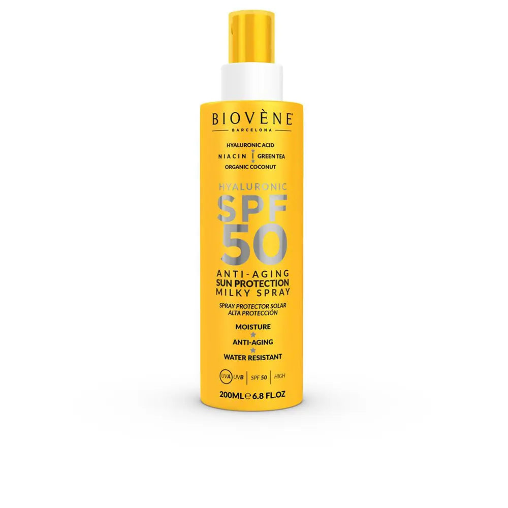 BIOVÈNE-Leite protetor solar HIALURÔNICO ANTI-ENVELHECIMENTO FPS50 200 ml-DrShampoo - Perfumaria e Cosmética