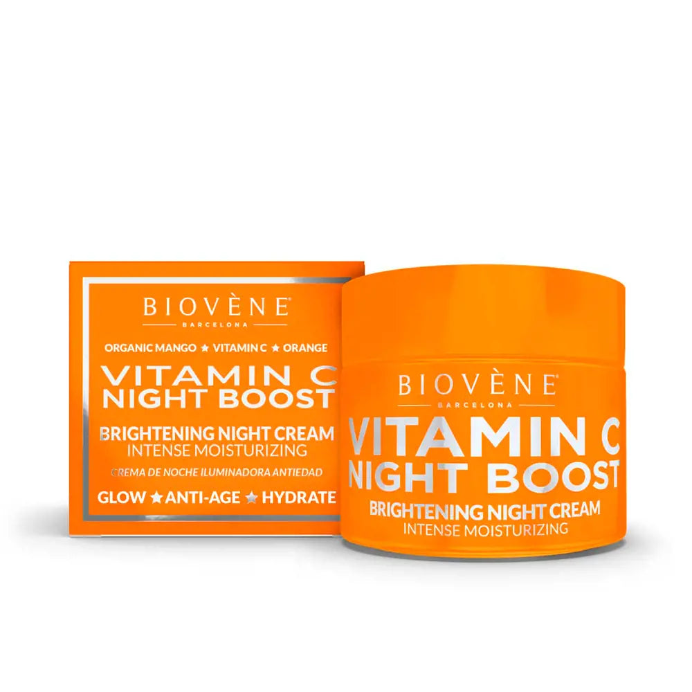 BIOVENÈ-VITAMIN C NIGHT BOOST creme de noite iluminador hidratação intensa 50 ml-DrShampoo - Perfumaria e Cosmética