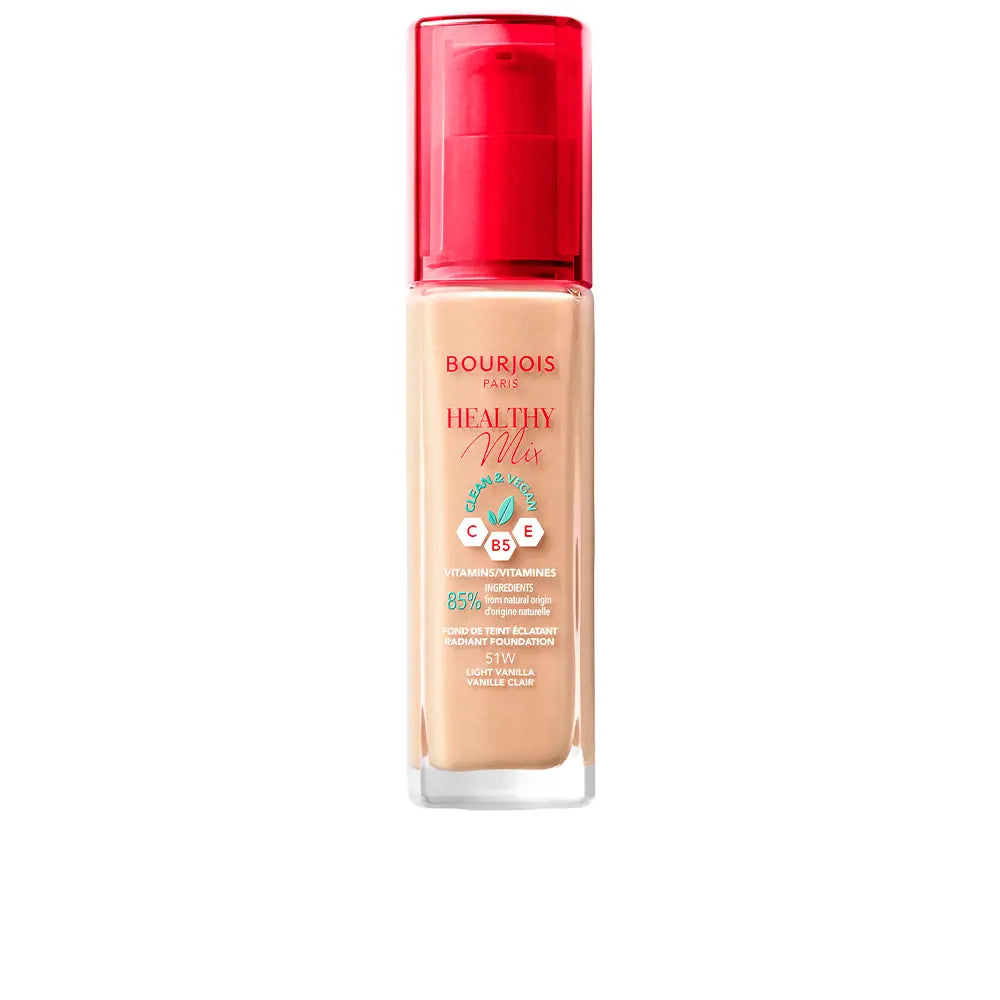 BOURJOIS-HEALTHY MIX 51 base radiante light vanilla 30 ml-DrShampoo - Perfumaria e Cosmética