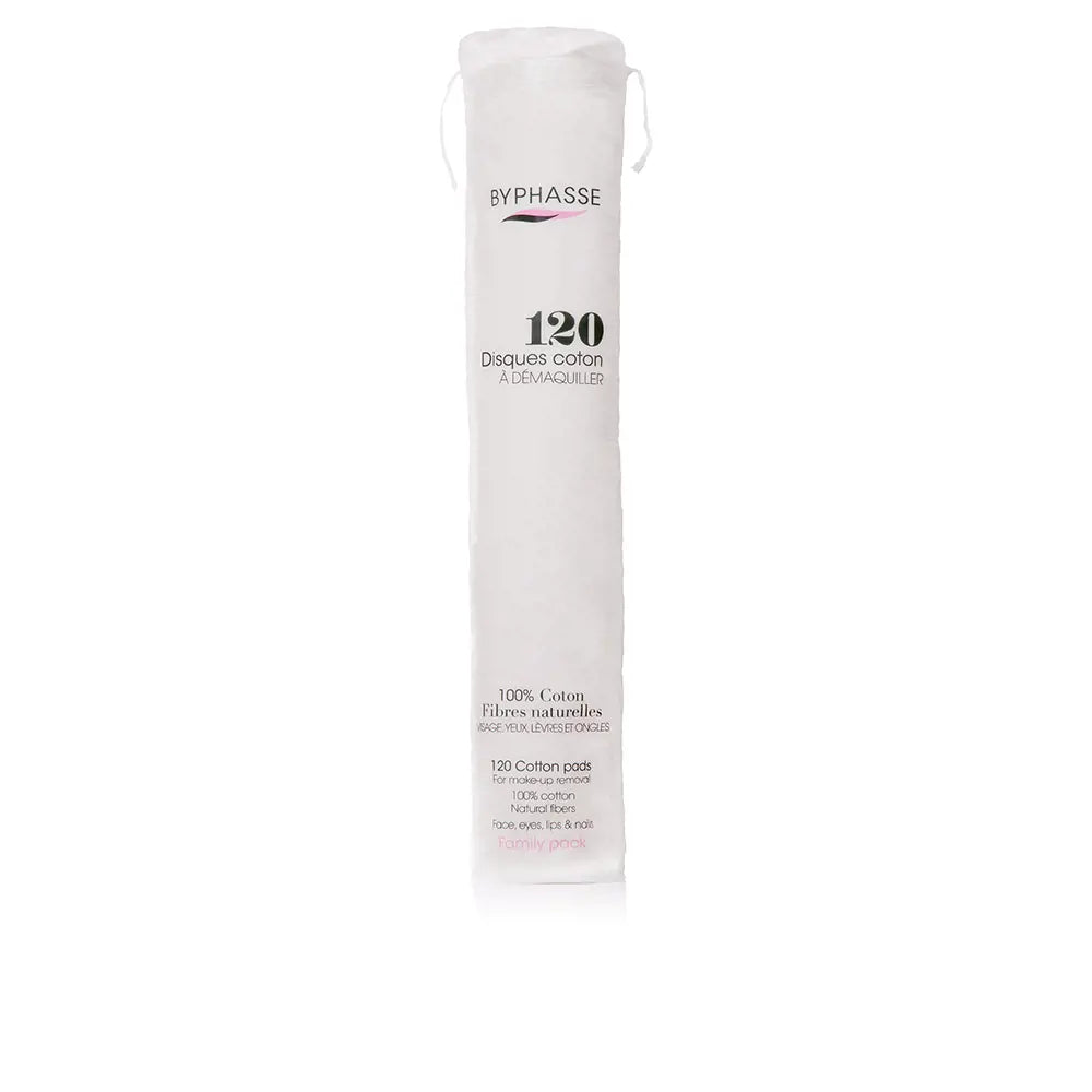 BYPHASSE-COTTON DISCS desmaquilhante 120 ud-DrShampoo - Perfumaria e Cosmética