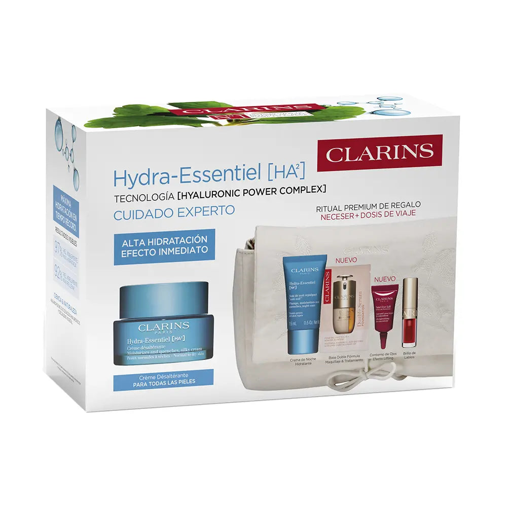 CLARINS-HYDRA ESSENTIEL ESTUCHE 5 pz-DrShampoo - Perfumaria e Cosmética