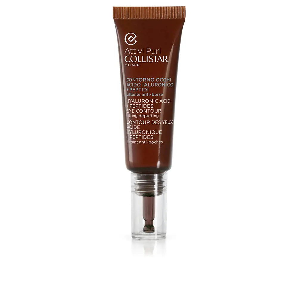 COLLISTAR-ATTIVI PURI contorno de ojos ácido hialurónico + péptidos 15 ml-DrShampoo - Perfumaria e Cosmética