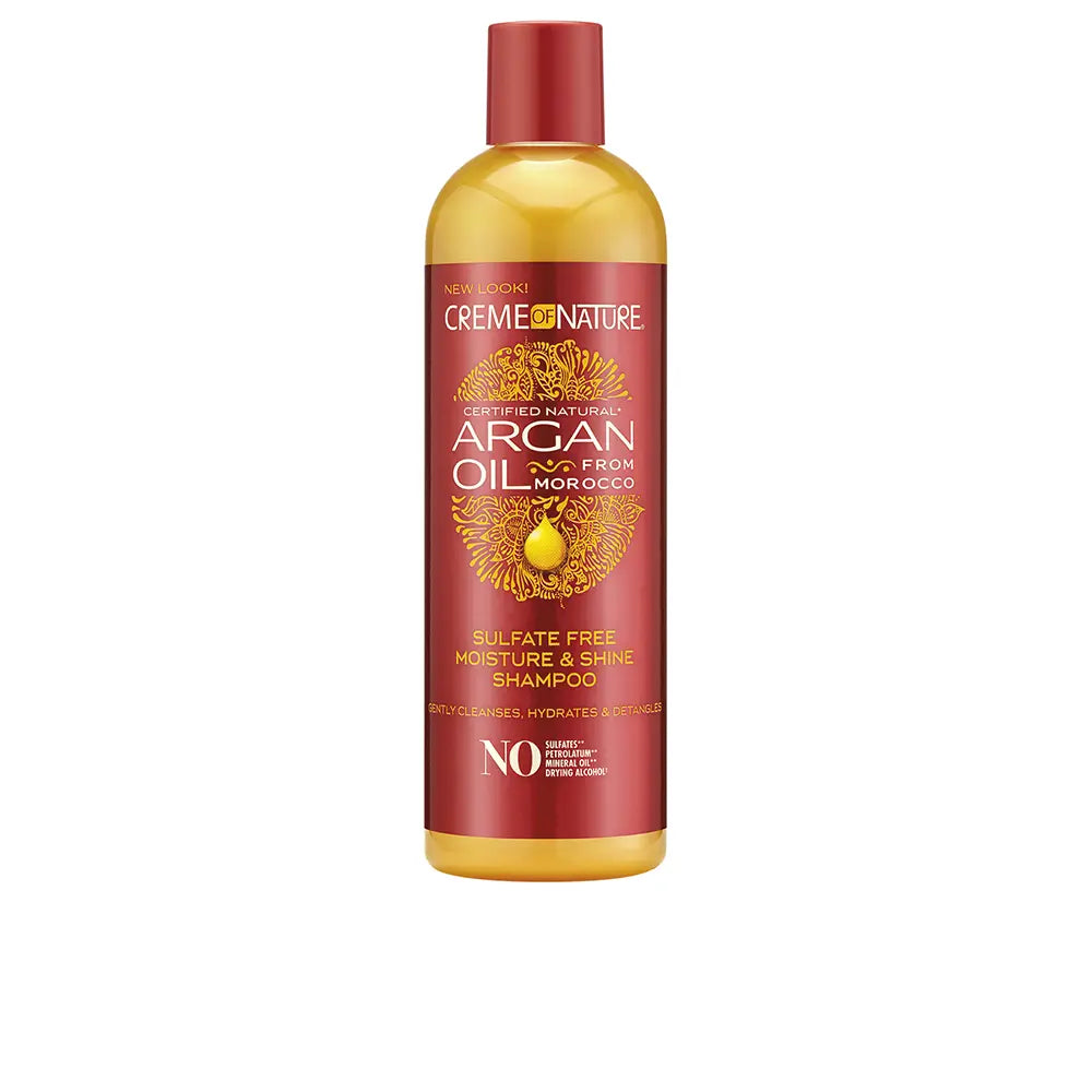 CREME OF NATURE-Shampoo de brilho e hidratação com ÓLEO DE ARGAN 354 ml-DrShampoo - Perfumaria e Cosmética