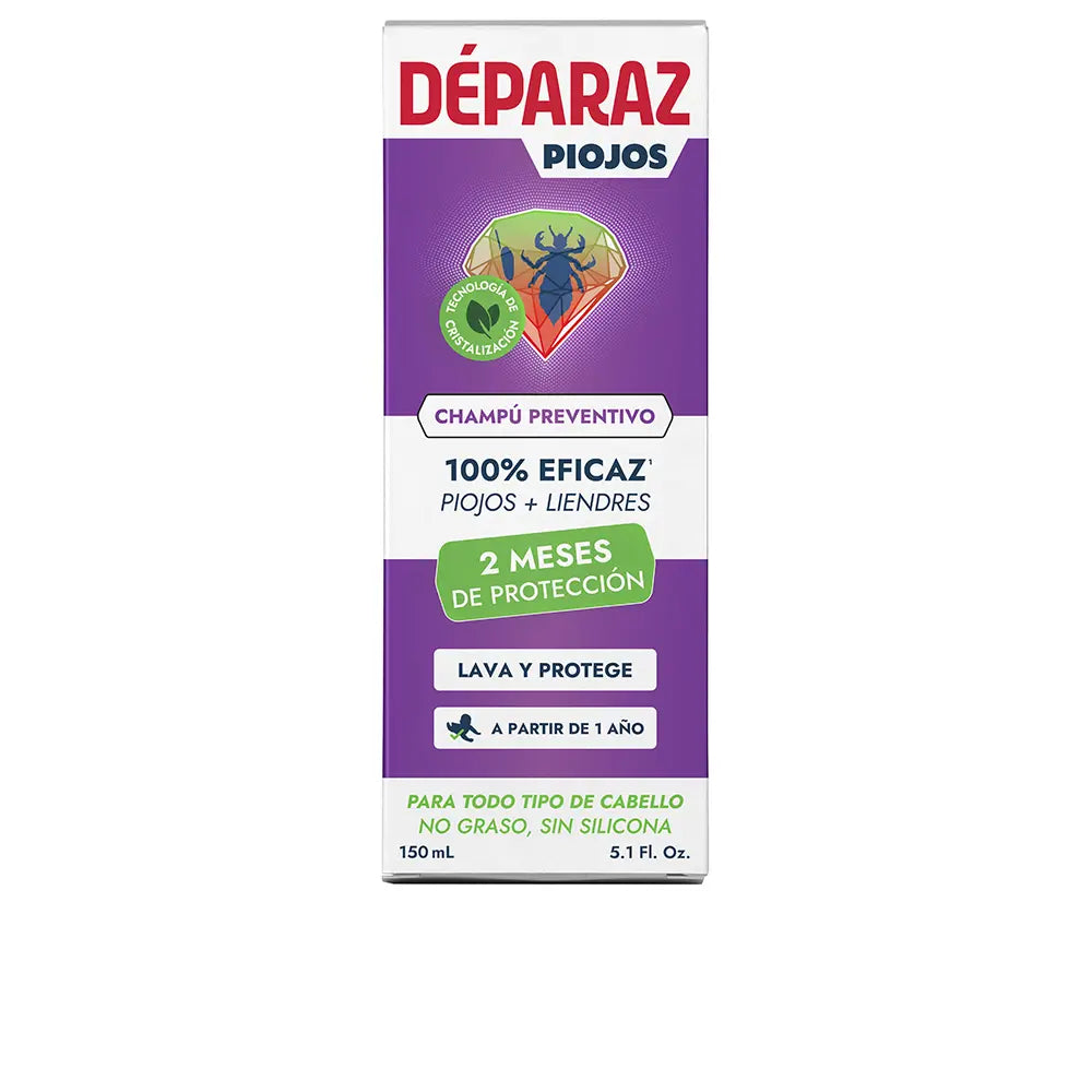 DÉPARAZ-Shampoo preventivo contra piolhos 150 ml-DrShampoo - Perfumaria e Cosmética