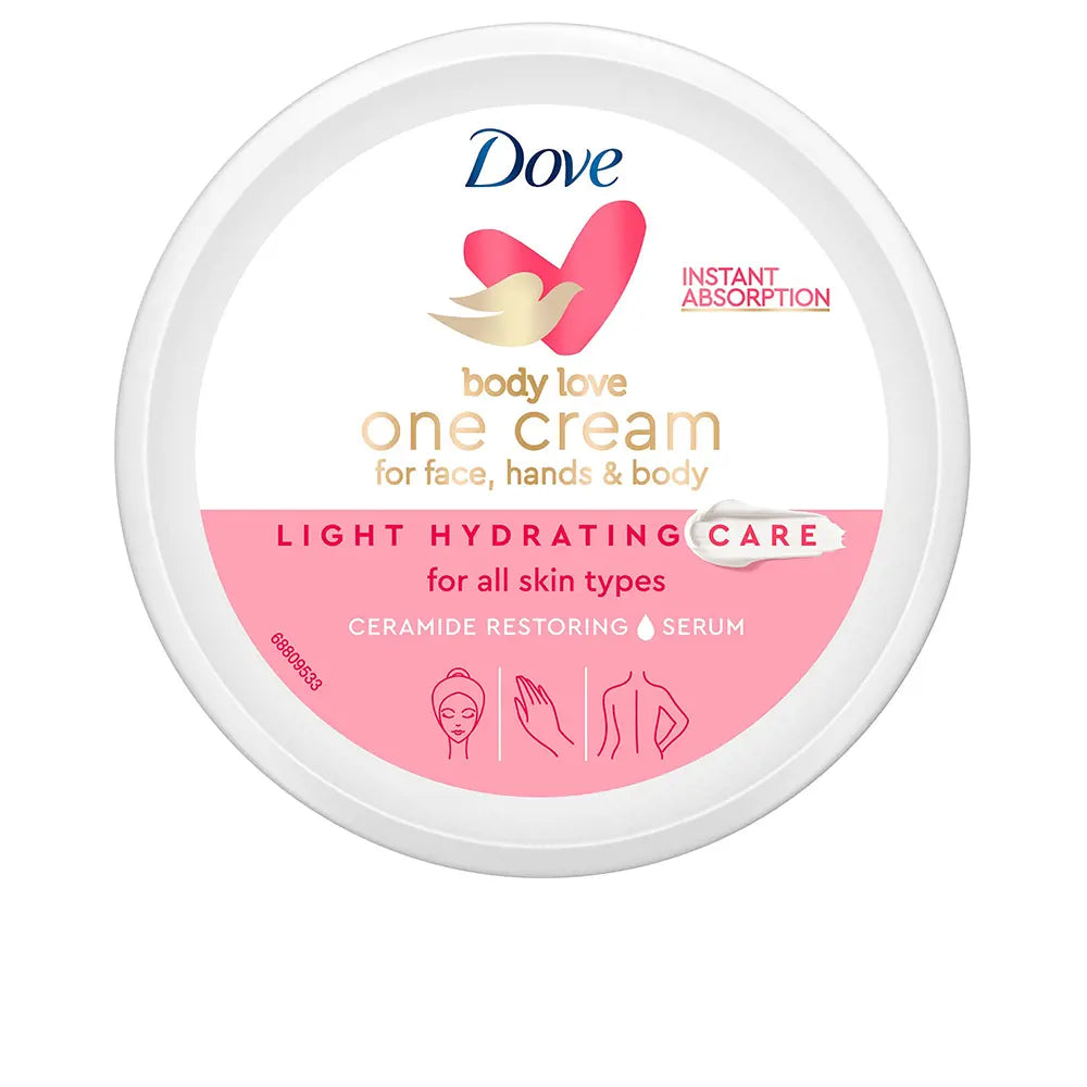 DOVE-CREME HIDRATANTE LEVE rosto, corpo e mãos-DrShampoo - Perfumaria e Cosmética