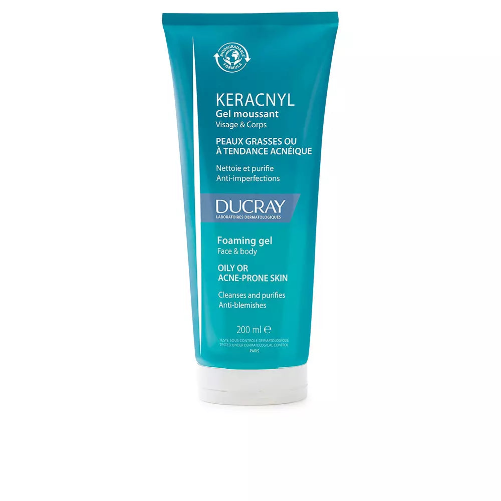 DUCRAY-KERACNYL gel de limpeza 200ml-DrShampoo - Perfumaria e Cosmética