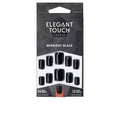 CORE COLOUR 24 nails with glue squoval midnight black