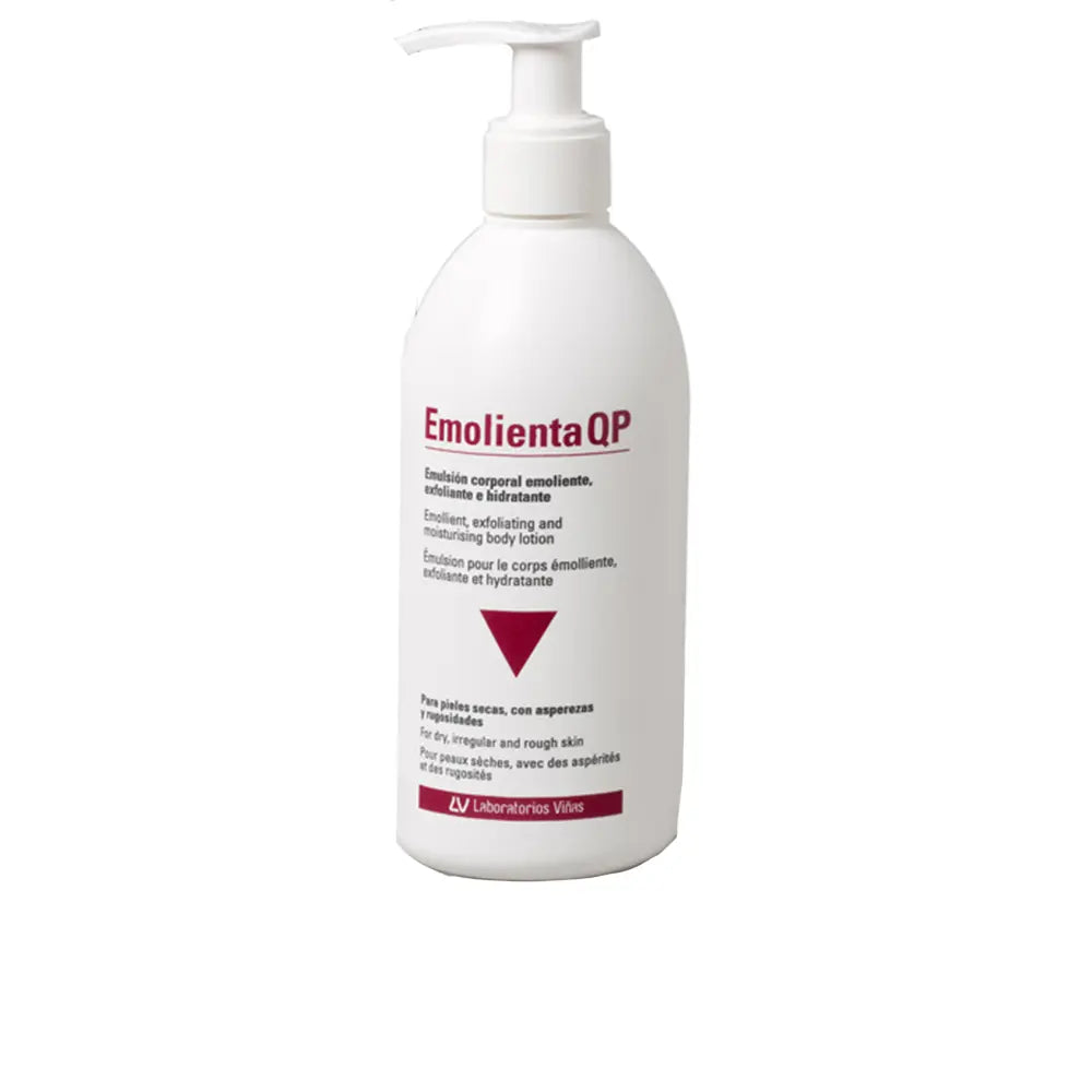 EMOLIENTA-EMOLIENTA QP emulsão corporal emoliente, esfoliante e hidratante 300 ml-DrShampoo - Perfumaria e Cosmética