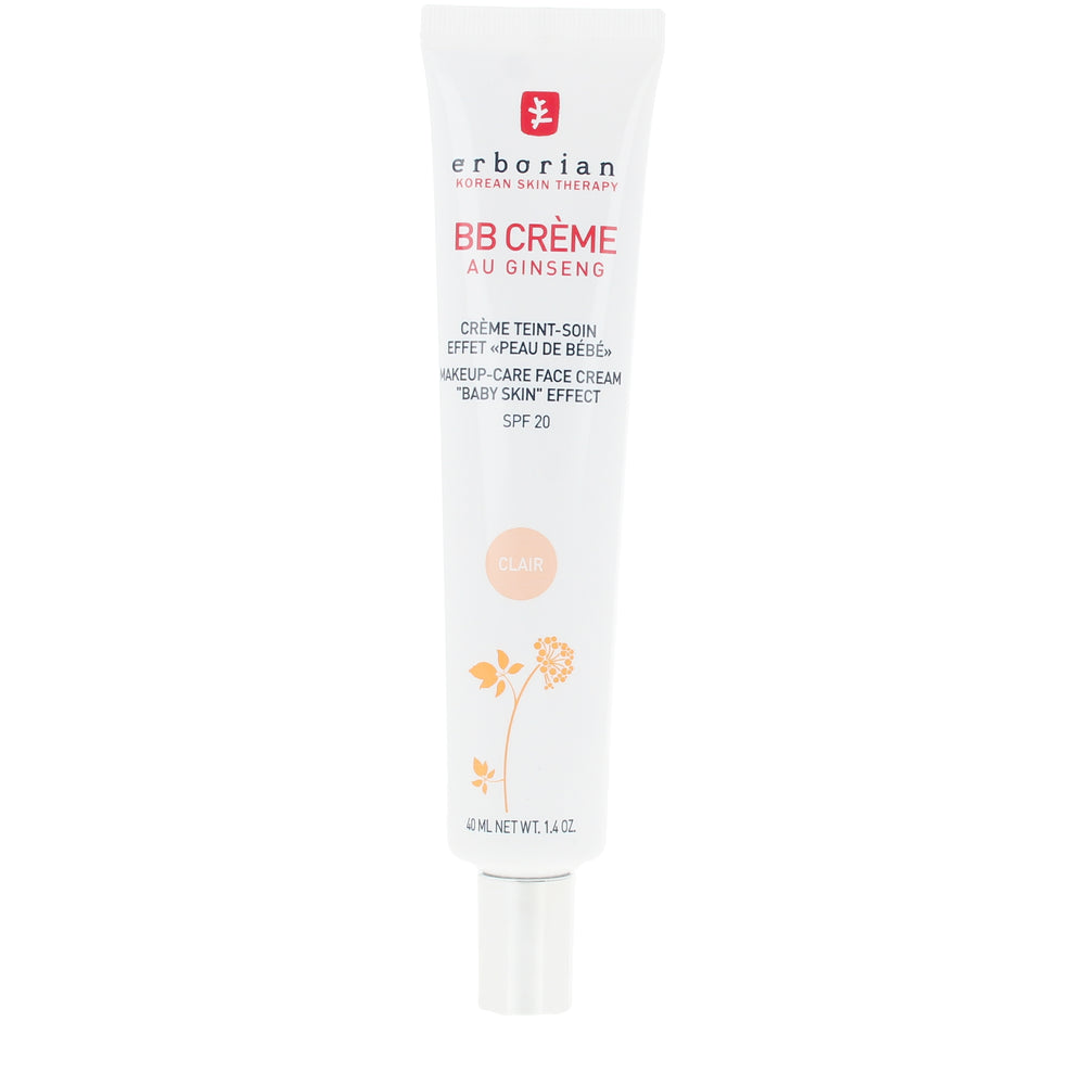 ERBORIAN-BB CRÈME AU GINSENG SPF20 #Clair 40 ml-DrShampoo - Perfumaria e Cosmética