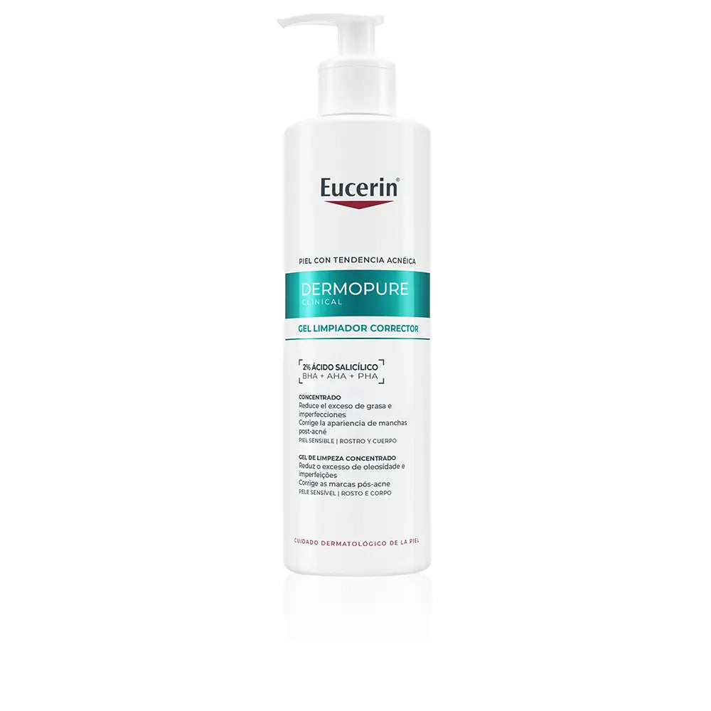 EUCERIN-DERMOPURE CLINICAL gel limpiador corrector 400 ml-DrShampoo - Perfumaria e Cosmética