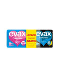 EVAX COTTONLIKE pacote de pensos normais com asas dia 32 unidades + asas noite 11 unidades.