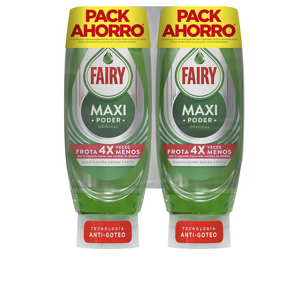 FAIRY-FAIRY MAXI POWER CONCENTRADO CONJUNTO DE LAVAGEM DE LOIÇA 2 x 450 ml.-DrShampoo - Perfumaria e Cosmética