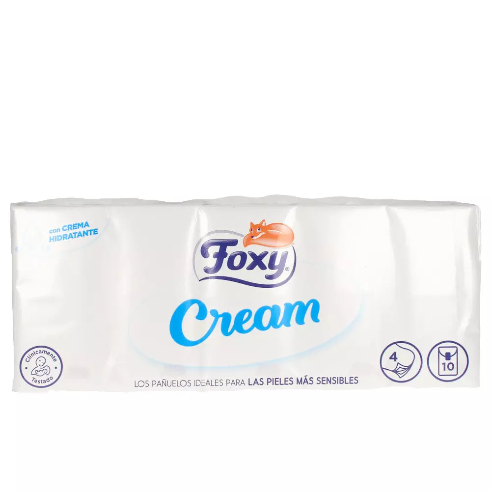 FOXY-Lenços CREAM para pele sensível 10 x 9 unidades-DrShampoo - Perfumaria e Cosmética