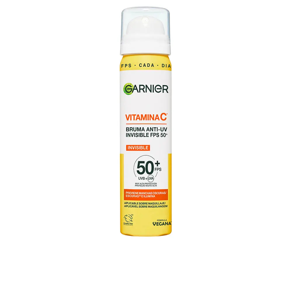 GARNIER-Bruma invisível anti-UV com vitamina C FPS 50+ previne manchas escuras e ilumina 75 ml-DrShampoo - Perfumaria e Cosmética