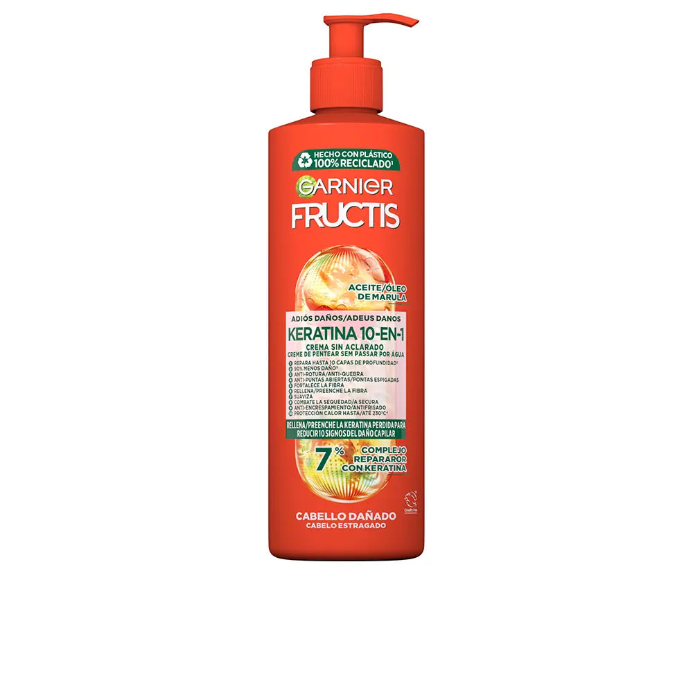 GARNIER-Creme leave-in FRUCTIS KERATINA 10 EM 1 400 ml-DrShampoo - Perfumaria e Cosmética