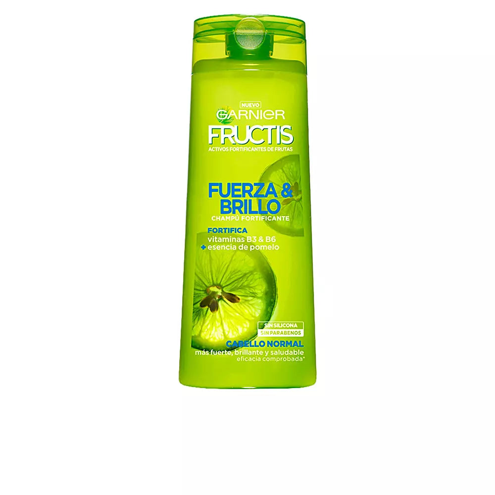 GARNIER-FRUCTIS FORÇA E BRILHO champô 360 ml-DrShampoo - Perfumaria e Cosmética