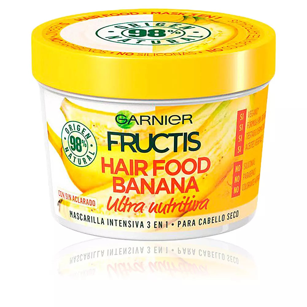 GARNIER-FRUCTIS HAIR FOOD máscara ultra nutritiva de banana 390 ml-DrShampoo - Perfumaria e Cosmética
