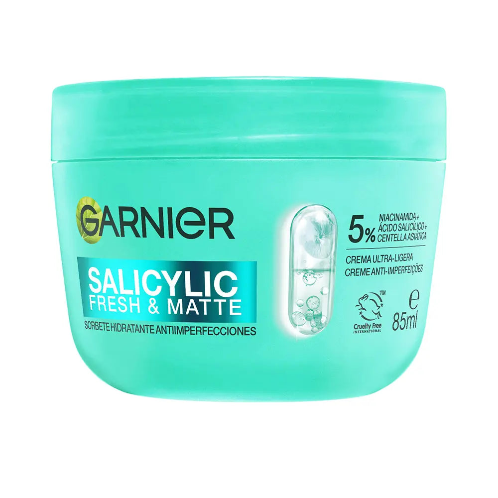 GARNIER-Hidratante antirugas Sorbet SALICYLIC FRESH MATTE 85 ml.-DrShampoo - Perfumaria e Cosmética