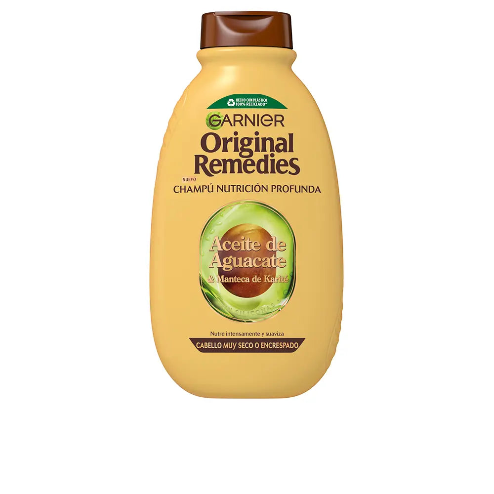 GARNIER-Shampoo de óleo de abacate e manteiga de karité ORIGINAL REMEDIES 400 ml-DrShampoo - Perfumaria e Cosmética