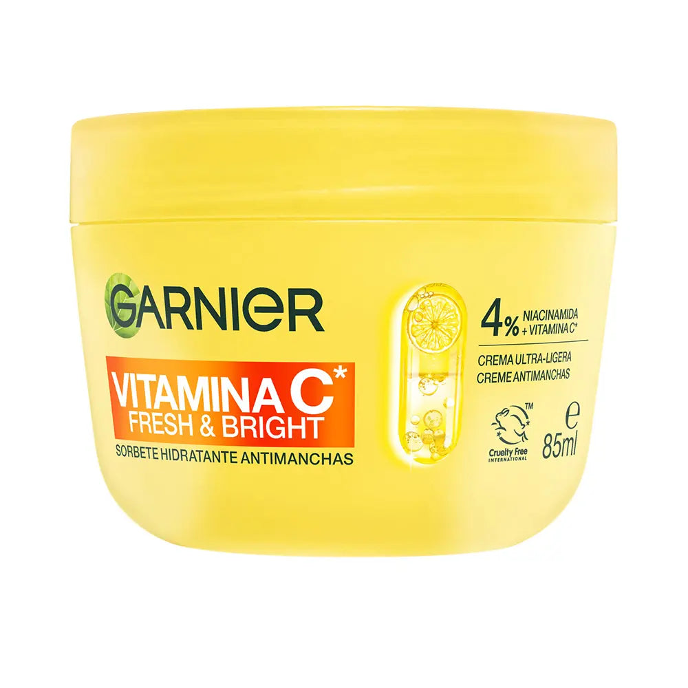 GARNIER-VITAMIN C FRESH BRIGHT hidratante sorbet anti manchas escuras 85 ml.-DrShampoo - Perfumaria e Cosmética