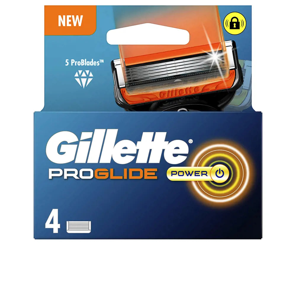 GILLETTE-FUSION PROGLIDE POWER cargador 4 recambios-DrShampoo - Perfumaria e Cosmética
