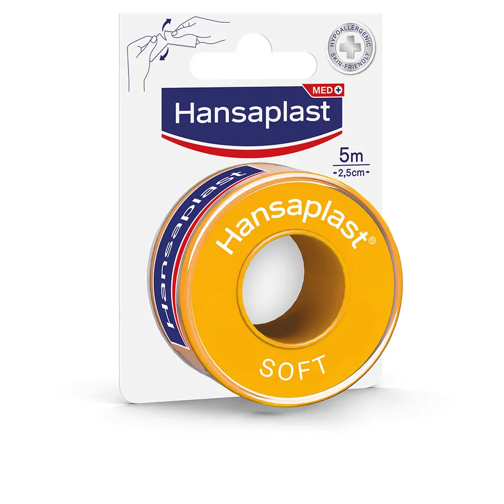 HANSAPLAST-HP Esparadrapo Soft 5 m x 2,5 cm 1 un.-DrShampoo - Perfumaria e Cosmética