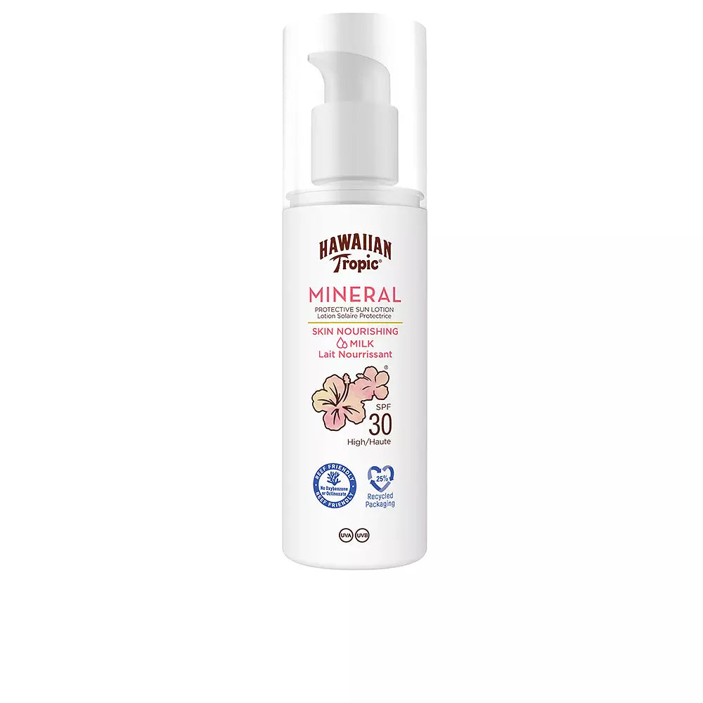 HAWAIIAN TROPIC-Loção solar protetora MINERAL SPF30 100 ml-DrShampoo - Perfumaria e Cosmética
