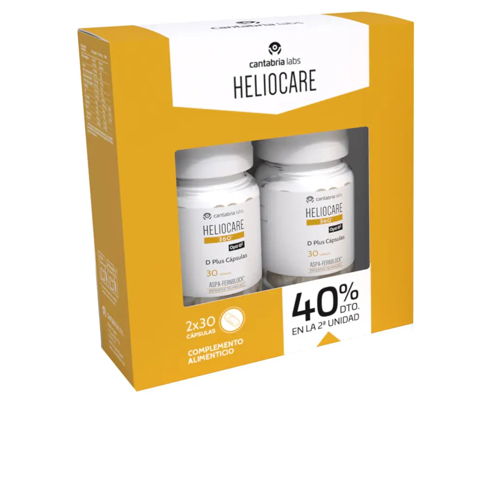 HELIOCARE-HELIOCARE 360° D PLUS cápsulas orais embalagem 2 x 30 unidades.-DrShampoo - Perfumaria e Cosmética