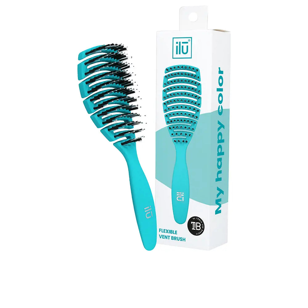 ILŪ-Vassoura FLEXÍVEL VENT Ocean Blue 1 unidade-DrShampoo - Perfumaria e Cosmética