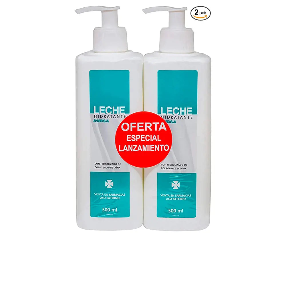 INIBSA-LEITE HIDRATANTE DERMATOLÓGICO 2 x 500 ml-DrShampoo - Perfumaria e Cosmética