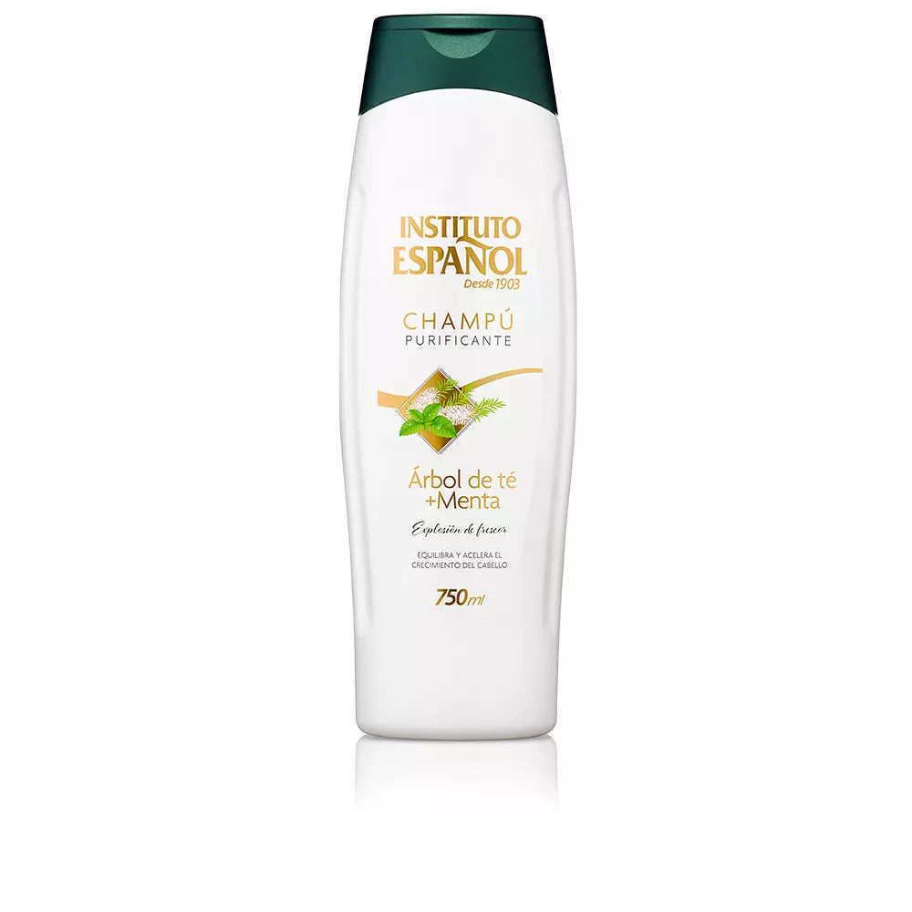 INSTITUTO ESPAÑOL-SHAMPOO PURIFICANTE tea tree + menta 750 ml-DrShampoo - Perfumaria e Cosmética