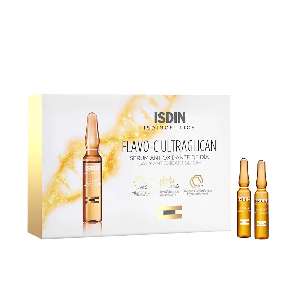 ISDIN-ISDINCEUTICS flavo-c ultraglican ampolas 30 x 2 ml-DrShampoo - Perfumaria e Cosmética