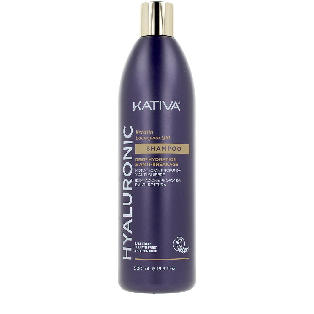 KATIVA-Champô HYALURONIC queratina e coenzima Q10 500 ml-DrShampoo - Perfumaria e Cosmética