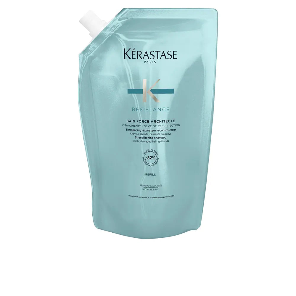KERASTASE-Refil RESISTANCE Bain Force Architect 500 ml-DrShampoo - Perfumaria e Cosmética