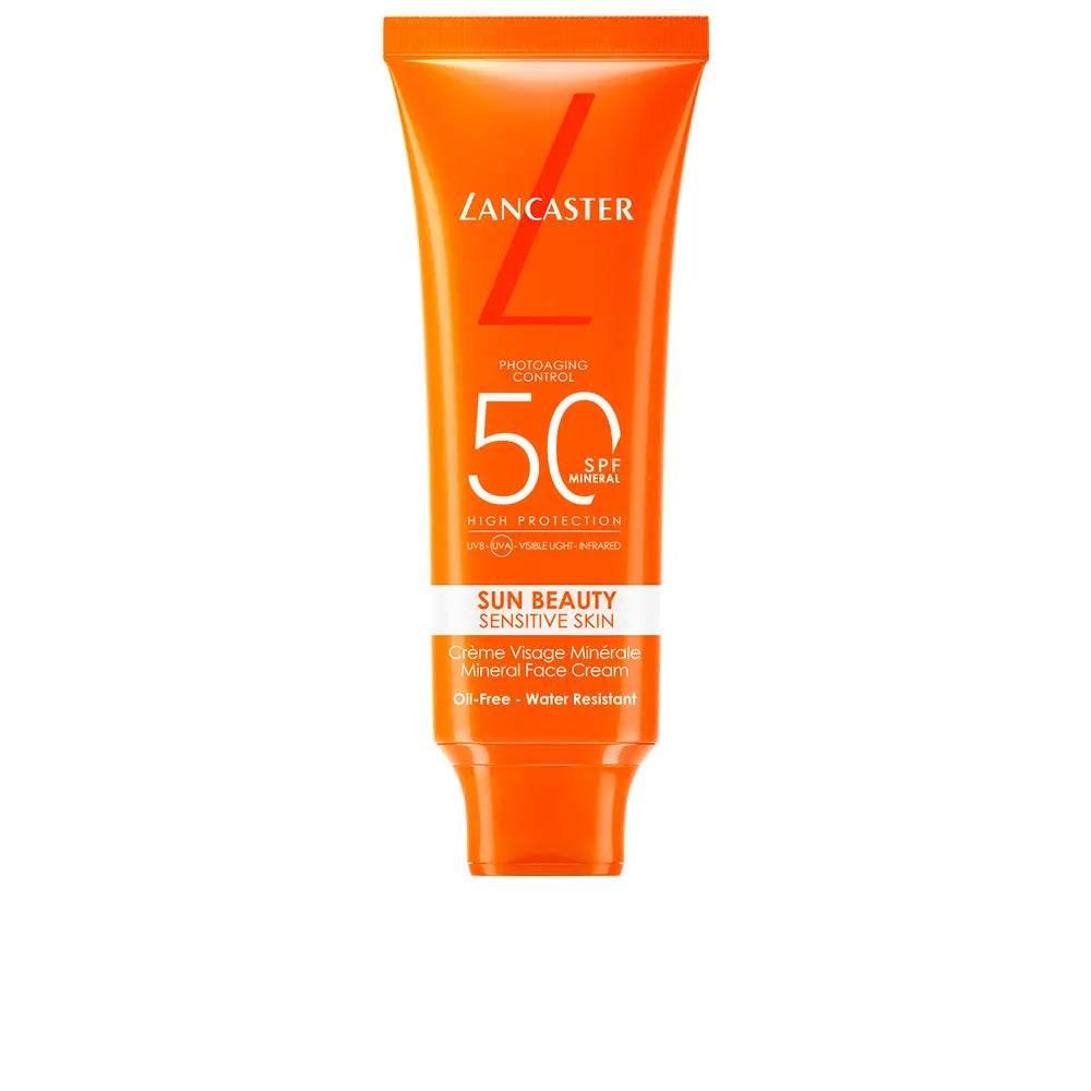 LANCASTER-CREME FACIAL MINERAL SUN BEAUTY PELE SENSÍVEL FPS50 30 ml-DrShampoo - Perfumaria e Cosmética