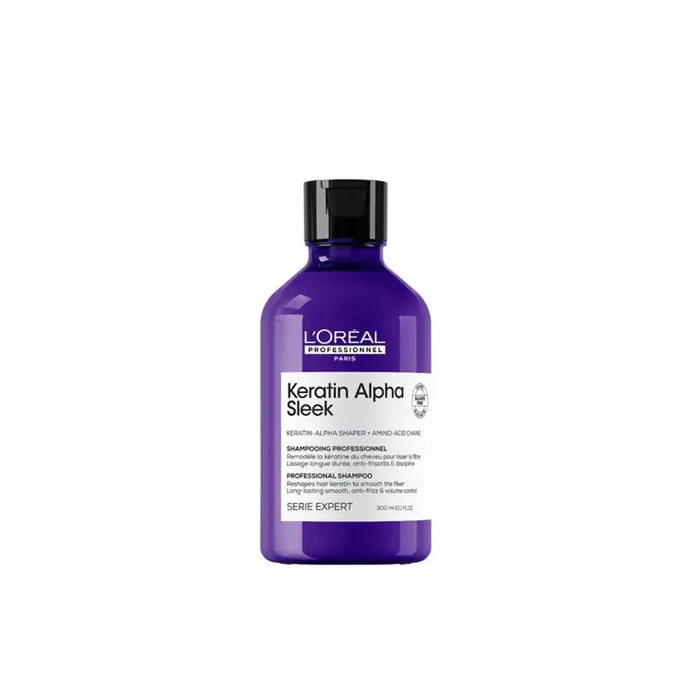 L'ORÉAL PROFESSIONNEL PARIS-KERATIN ALPHA SLEEK champú 300 ml-DrShampoo - Perfumaria e Cosmética