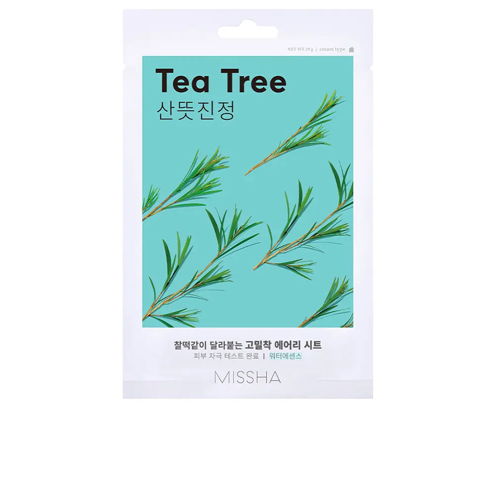 MISSHA-Máscara facial AIR FIT #tea tree 19 g-DrShampoo - Perfumaria e Cosmética