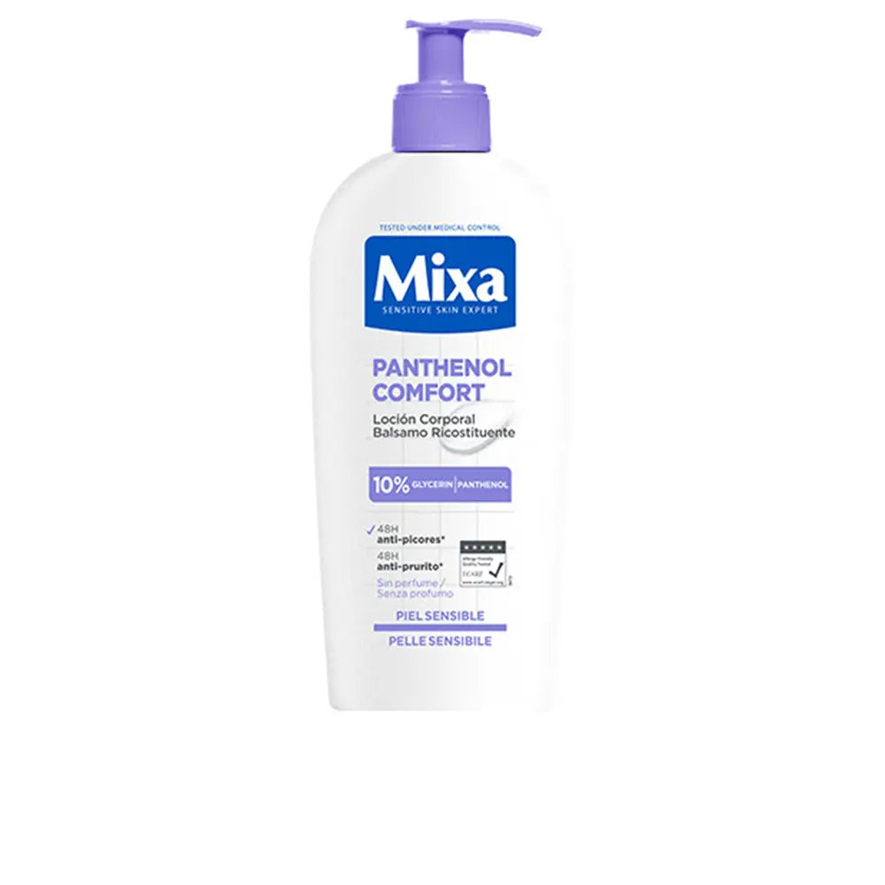 MIXA-MIXA PANTHENOL COMFORT loção corporal restauradora para pele sensível 250 ml-DrShampoo - Perfumaria e Cosmética
